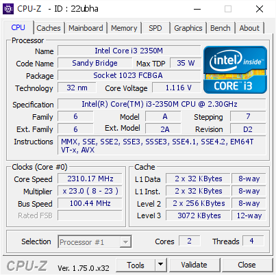 screenshot of CPU-Z validation for Dump [22ubha] - Submitted by  EDMUNDSAMUEL-PC  - 2016-06-28 09:58:35
