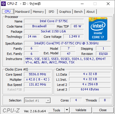 screenshot of CPU-Z validation for Dump [9yjwq5] - Submitted by  Axxzyaun  - 2026-05-24 11:19:54