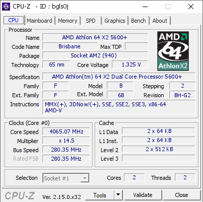 screenshot of CPU-Z validation for Dump [bgls0j] - Submitted by  Barbar0ssa  - 2026-05-26 21:35:28